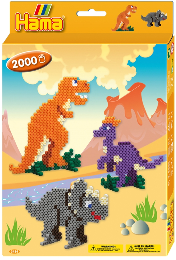 HAMA kl. Geschenkp. Dino Welt 2.000Stü