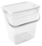 plast team Waschmittelbox, 6 Liter, transparent