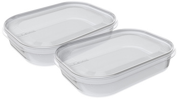 plast team Gefrierdosen-Set Helsinki, 0,7 Liter, 2er Set