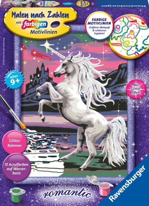 Ravensburger Malen-nach-Zahlen Magisches Einhorn mehrfarbig