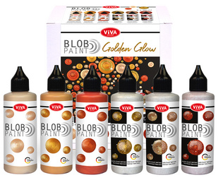 ViVA DECOR Blob Paint Farbset "Golden Glow", 6-teilig