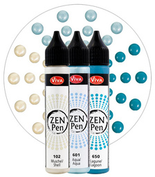 ViVA DECOR Zen-Pen Farbset "Tag am Meer", 3er Set