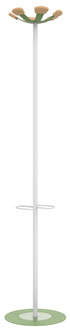 UNiLUX Garderobenständer AURORA, Höhe: 1.680 mm, weiß / grün UNiLUX Garderobenständer AURORA, Höhe: 1.680 mm, weiß / grün