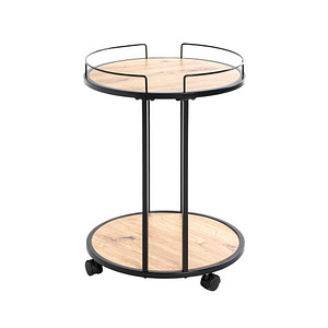 HAKU Möbel Beistelltisch Holz schwarz, braun 45,0 x 45,0 x 60,0 cm