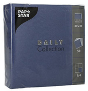 PAPSTAR Lunch-Servietten, 320 x 320 mm, 3-lagig, dunkelblau