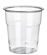 PAPSTAR Becher, Einweg, PS, 100 ml, 6x6,7cm, glasklar 50 Stück (16125)