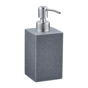 relaxdays Seifenspender 10031062_111 grau Kunststoff 300,0 ml