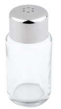 APS Salz- und Pfefferstreuer, Glas/Edelstahl, 6 Löcher