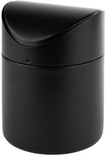 APS Tisch-Abfallbehälter, aus Edelstahl, schwarz matt