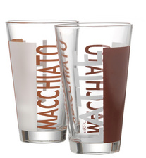 Flirt by R & B Latte-Macchiato-Glas "Coffeeparty", 0,33 l