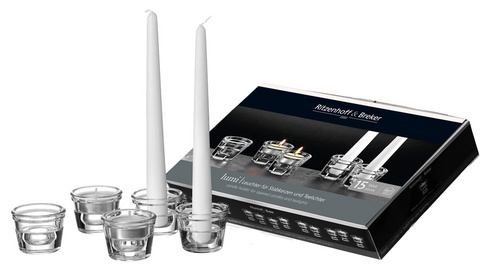 Ritzenhoff & Breker Kerzenhalter "LUMI", aus Glas