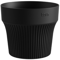 tera Übertopf "Tiny", Durchmesser: 90 mm, ash
