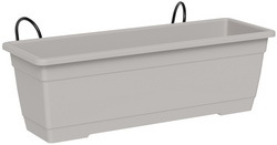 tera Blumenkasten-Set "Birka", inkl. Halter, weiß