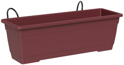 tera Blumenkasten-Set "Birka", inkl. Halter, dunkelrot