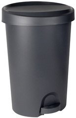 EDA Tret-Abfallbehälter Stepy, 27 Liter, PP, anthrazit