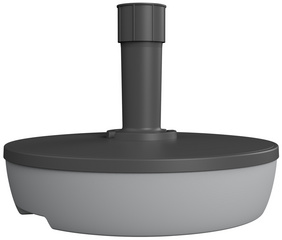 EDA Sonnenschirmständer, Kunststoff, rund, 495 mm, 2-farbig