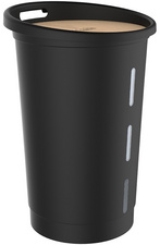 EDA Pellets-Aufbewahrungsbox, 38 Liter, schwarz