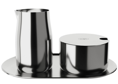 alfi Milch & Zucker-Set, aus Edelstahl, poliert, 4-teilig