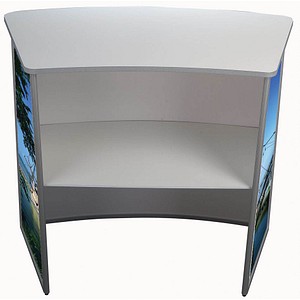 update displays Konvex Messetheke weiß 106,0 x 58,0 x 93,0 cm update displays Konvex Messetheke weiß 106,0 x 58,0 x 93,0 cm