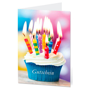 LUMA Gutschein Muffins mit Innentext DIN B6