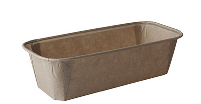 PAPSTAR Backform "pure", eckig, 523 ml, braun