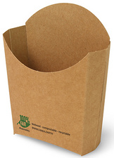 PAPSTAR Pommes-Frites-Schütte "pure", braun