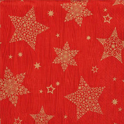 PAPSTAR Weihnachts-Motivservietten "Christmas Shine", rot