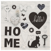 PAPSTAR Motiv-Servietten "Home", 330 x 330 mm