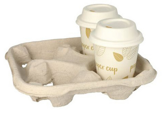 PAPSTAR Becherträger "To Go", aus Pappe, für 4 Becher