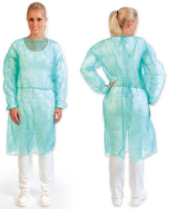 HYGOSTAR PP-Kittel mit Armgummi, grün, L