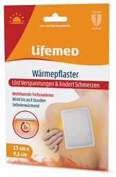Lifemed Wärmepflaster, 95 x 130 mm, weiß, 2er Pack