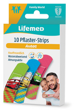 Lifemed Kinder-Pflaster-Strips "Autos", 10er