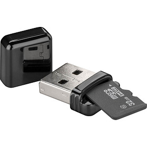 WENTRONIC Goobay Kartenlesegerät USB 2.0 - zum Lesen von Micro SD und SD Speich