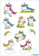 HERMA Sticker DECOR "Baby Einhorn", beglimmert