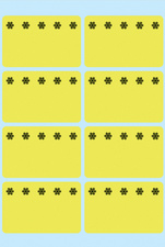 HERMA Tiefkühletiketten, 26 x 40 mm, leuchtgelb