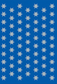 HERMA Weihnachts-Sticker DECOR "Sterne", 8 mm, silber