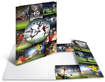 HERMA Eckspannermappe "Football", Karton, DIN A3