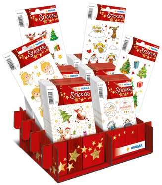 HERMA Weihnachts-Sticker DECOR "Glitzernde Weihnachtszeit