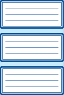 HERMA Buchetiketten, blaue Randgestaltung, 76 x 35 mm
