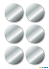 HERMA Weihnachts-Sticker, rund, 32 mm, silber