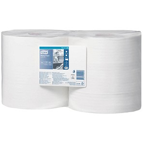 2 TORK Putztuchrollen Advanced 415 1-lagig hochweiß, 1.150 Blätter