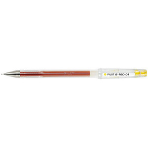 PILOT G-Tec C4 0.4 Gelschreiber transparent 0,4 mm, Schreibfarbe: gelb