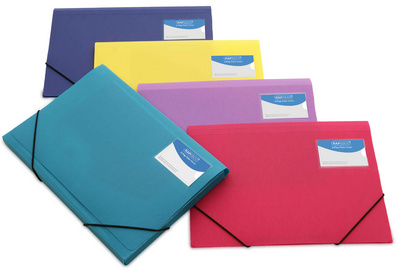 RAPESCO Eckspannermappe, DIN A4+, PP, farbig sortiert