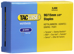 TACWISE Schmalrückenklammern 90/40 mm verzinkt, 5.000 Stück