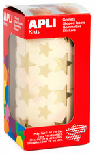 agipa APLI Kids Sticker "Sterne", auf Rolle, gold