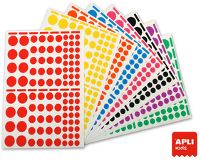 agipa APLI Kids Sticker "Rund", auf Bogen, Großverpackung