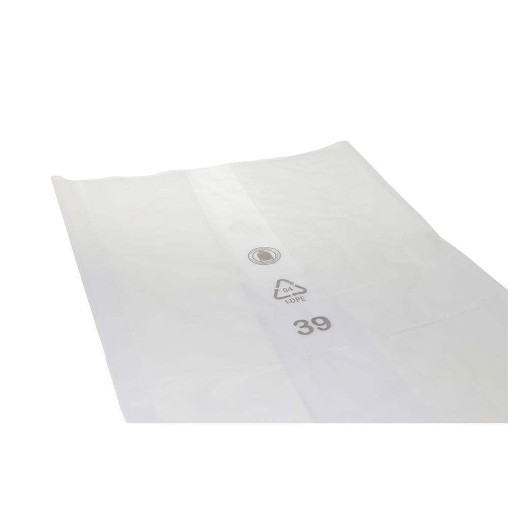 Müllsack  240 Liter,  80 µ LDPE transparent, 650 x 550 x 1350 mm | lose 