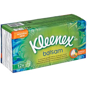 Kleenex® Taschentücher balsam 12x 9 Tücher Kleenex® Taschentücher balsam 12x 9 Tücher