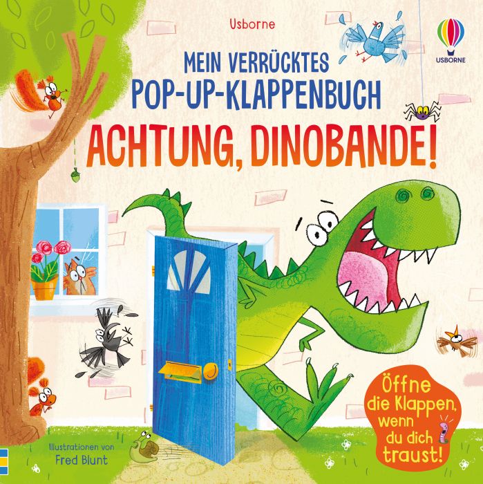 Verrücktes Pop-up-Klappenbuch: Dinobande