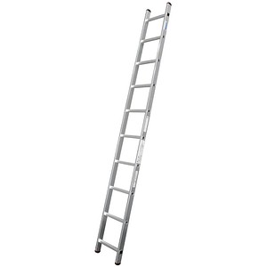 KRAUSE Anlegeleiter CORDA silber 10 Sprossen, H: 280,0 cm